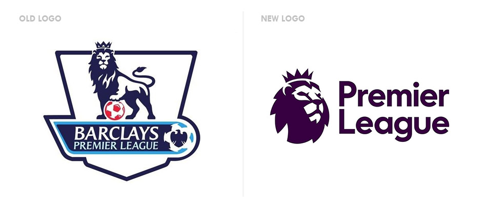 Premier League logo old and new